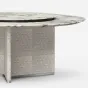 Роскошный поворотный обеденный стол MIVICA с мраморной столешницей OS38665-32