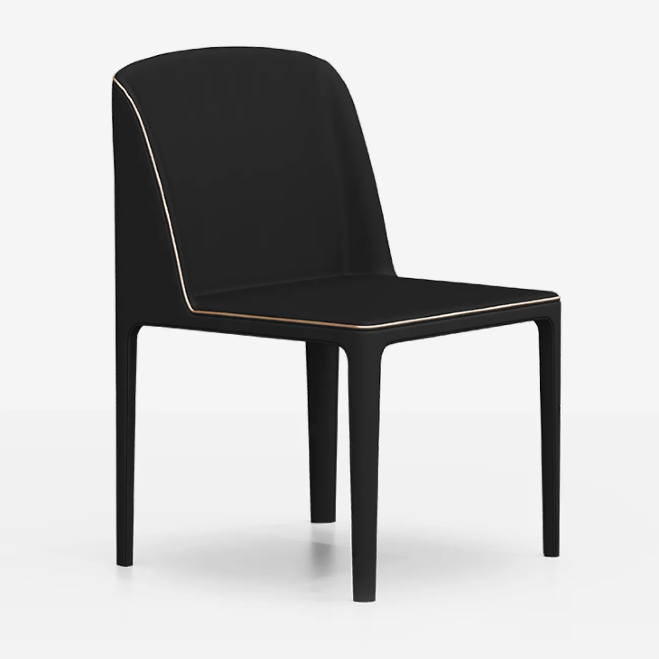 Удобный обеденный стул MIVICA из дерева и кожи ST38666-32