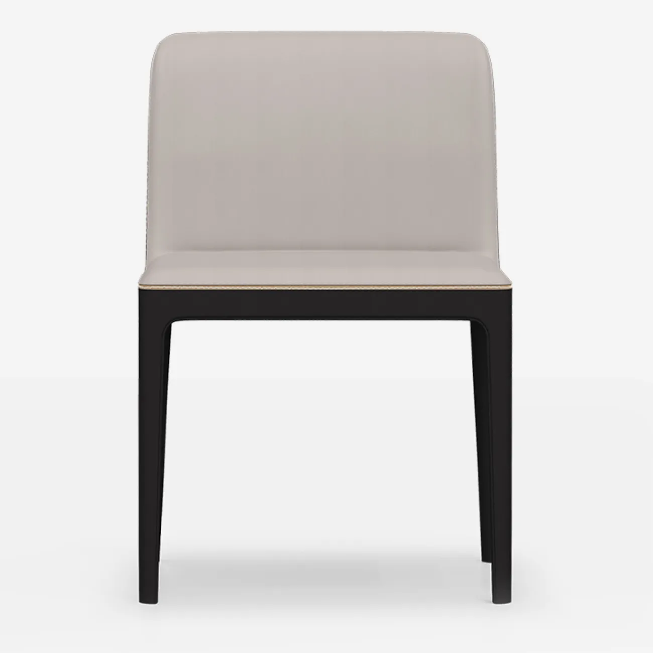 Удобный обеденный стул MIVICA из дерева и кожи ST38666-32