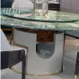 Роскошный поворотный обеденный стол MIVICA с мраморной столешницей OS38667-32