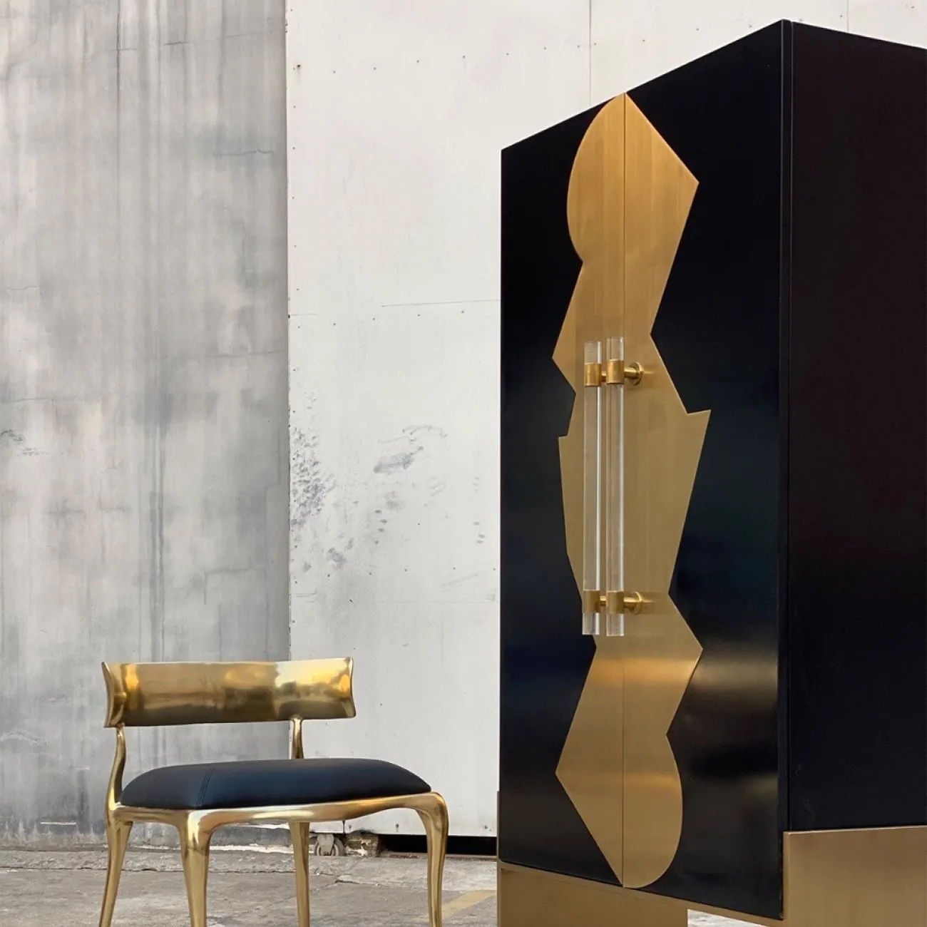 Дизайнерский Геометрический Винный Шкаф Yanshe от LaLume