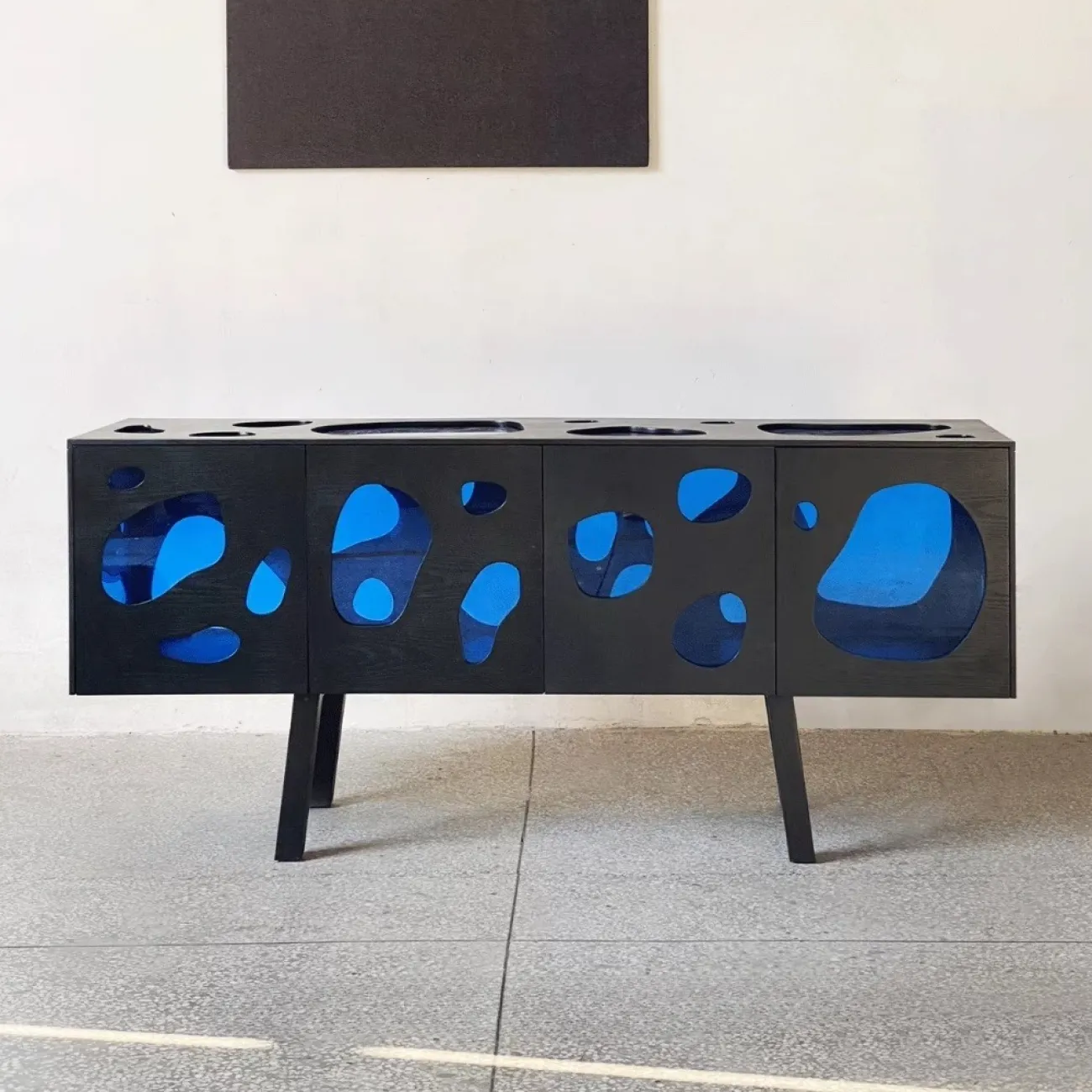 Дизайнерский Комод под Телевизор Губчатое Стекло Yanshe от LaLume