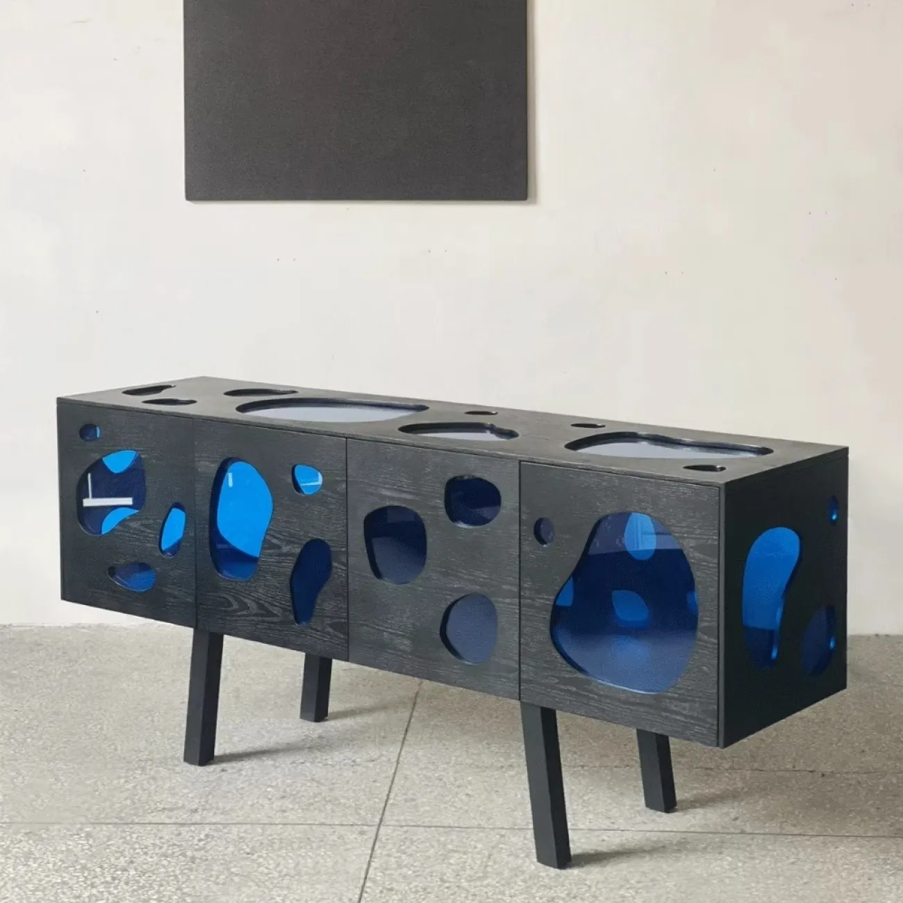 Дизайнерский Комод под Телевизор Губчатое Стекло Yanshe от LaLume