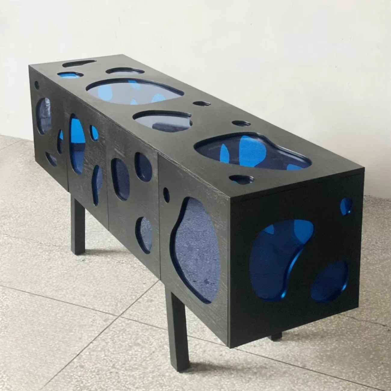 Дизайнерский Комод под Телевизор Губчатое Стекло Yanshe от LaLume