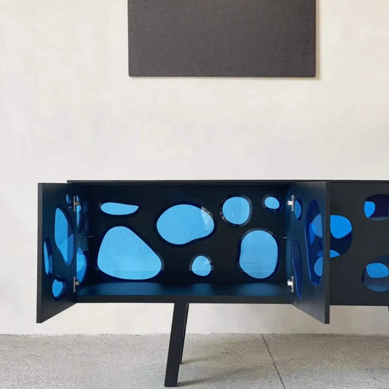 Дизайнерский Комод под Телевизор Губчатое Стекло Yanshe от LaLume