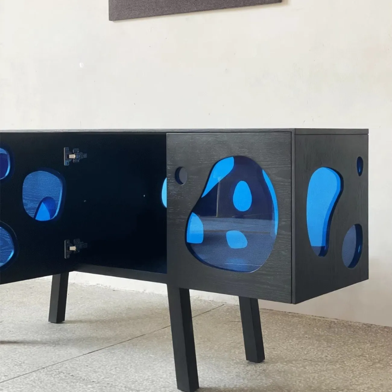 Дизайнерский Комод под Телевизор Губчатое Стекло Yanshe от LaLume