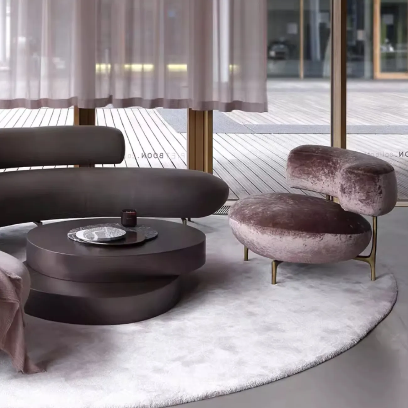 Дизайнерский Одноместный Диван Манго Yanshe от LaLume