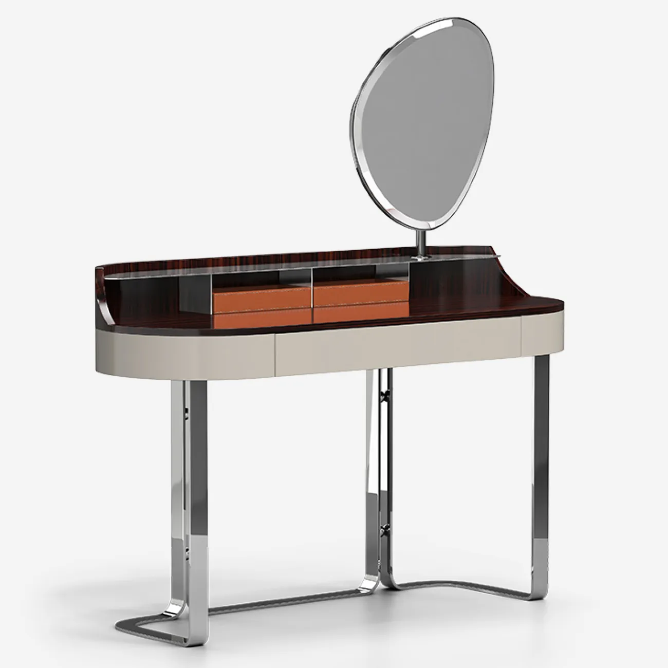 Элегантный туалетный столик с зеркалом MIVICA из бука TS38678-32