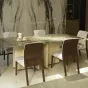 Эргономичный обеденный стул MIVICA из бука и текстиля OS38681-32
