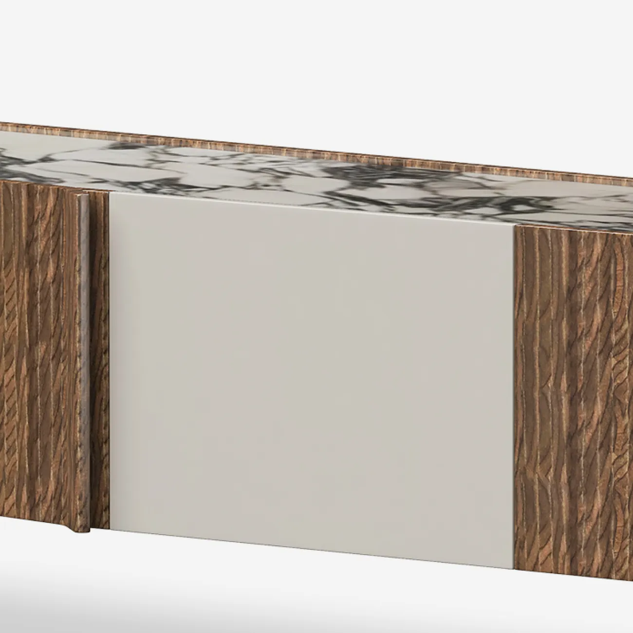 Роскошная тумба под телевизор MIVICA из бука и мрамора TB38682-32