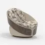 Элегантное кресло MIVICA из натуральной кожи и бука KR38684-32