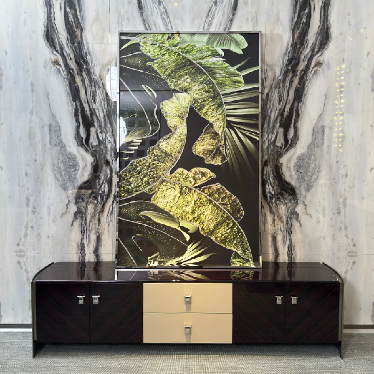 Роскошная тумба под телевизор MIVICA из бука и шпона TB38696-32