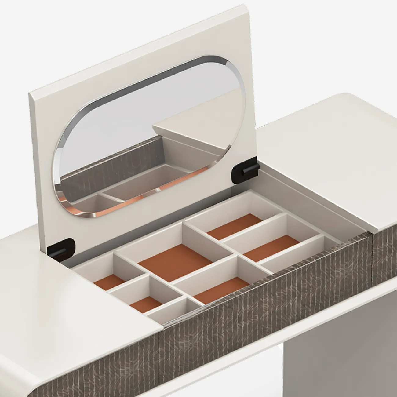 Элегантный туалетный столик со складным зеркалом MIVICA из бука TS38700-32