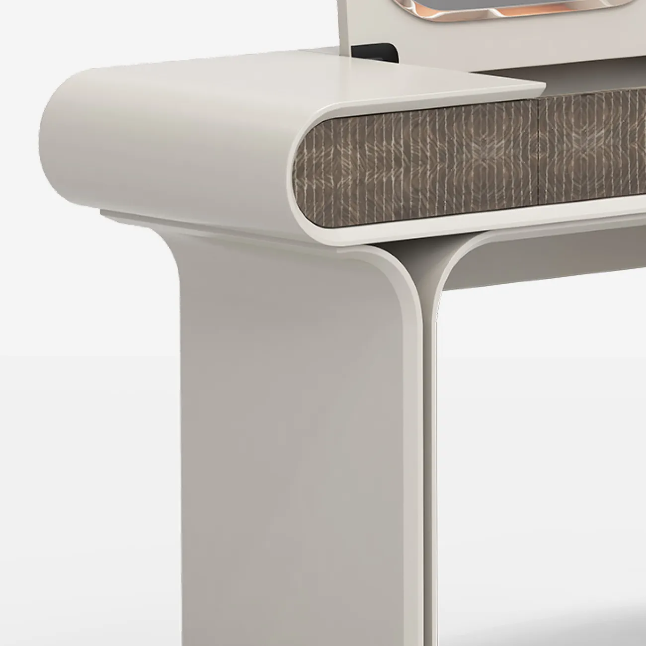 Элегантный туалетный столик со складным зеркалом MIVICA из бука TS38700-32