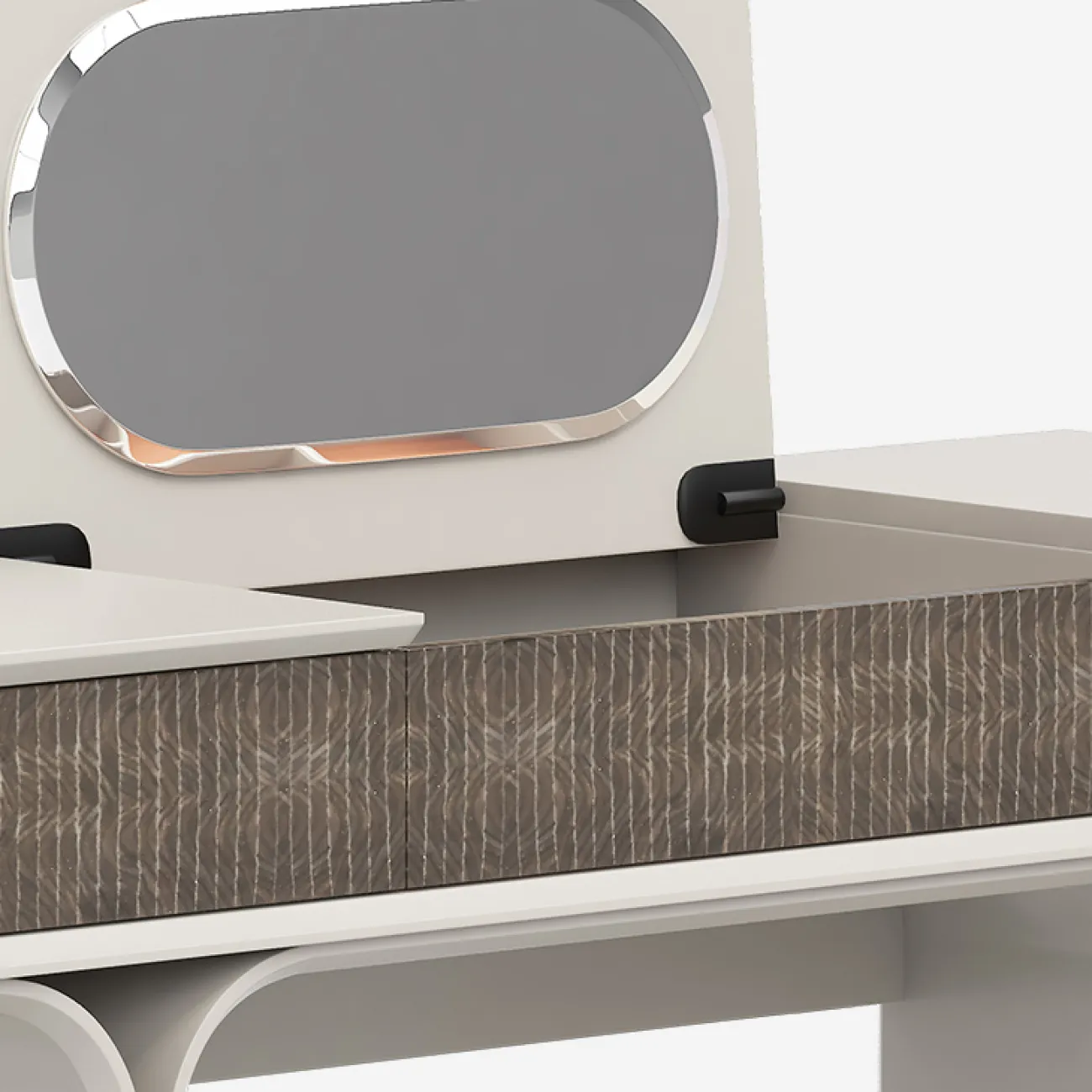 Элегантный туалетный столик со складным зеркалом MIVICA из бука TS38700-32