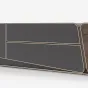 Стильная тумба под телевизор MIVICA из дерева и разнофактурного шпона TB38704-32