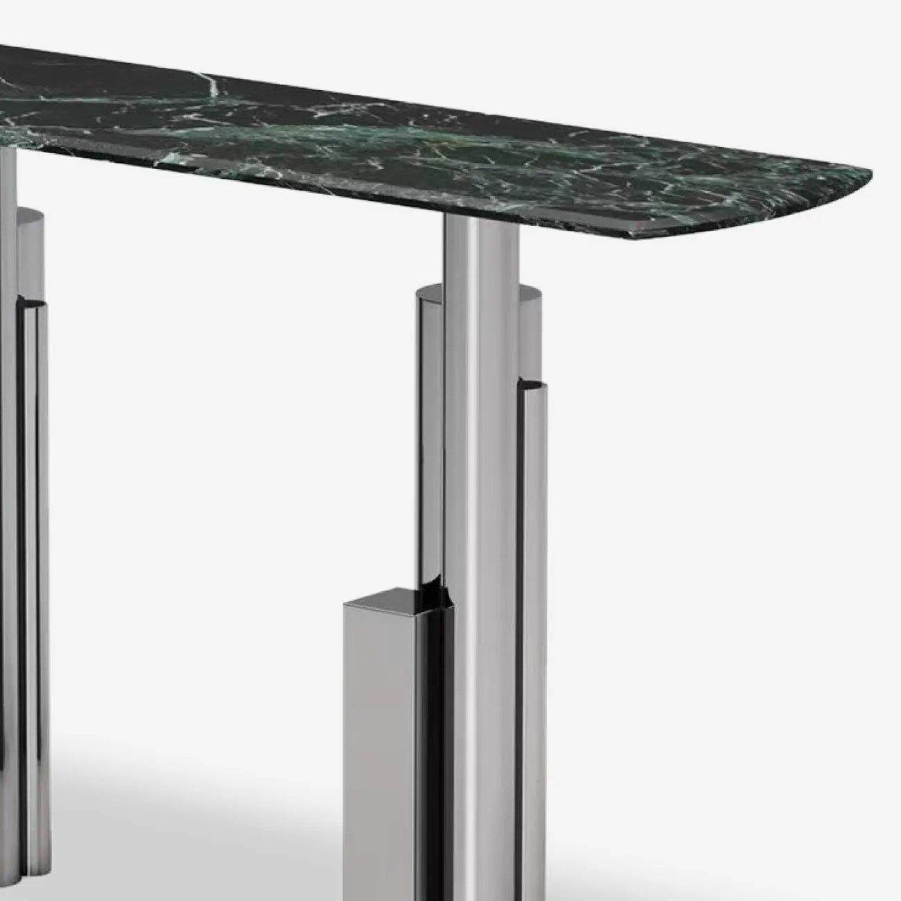 Стильный пристенный столик MIVICA со столешницей из мрамора ST38705-32 Стильный пристенный столик MIVICA со столешницей из мрамора ST38705-32