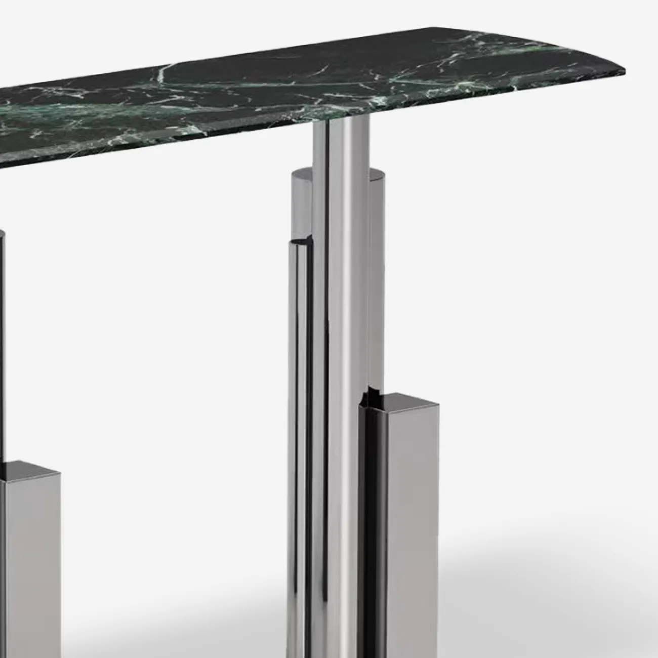 Стильный пристенный столик MIVICA со столешницей из мрамора ST38705-32 Стильный пристенный столик MIVICA со столешницей из мрамора ST38705-32