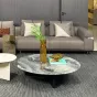 Элегантный журнальный столик MIVICA с мраморной столешницей JS38709-32