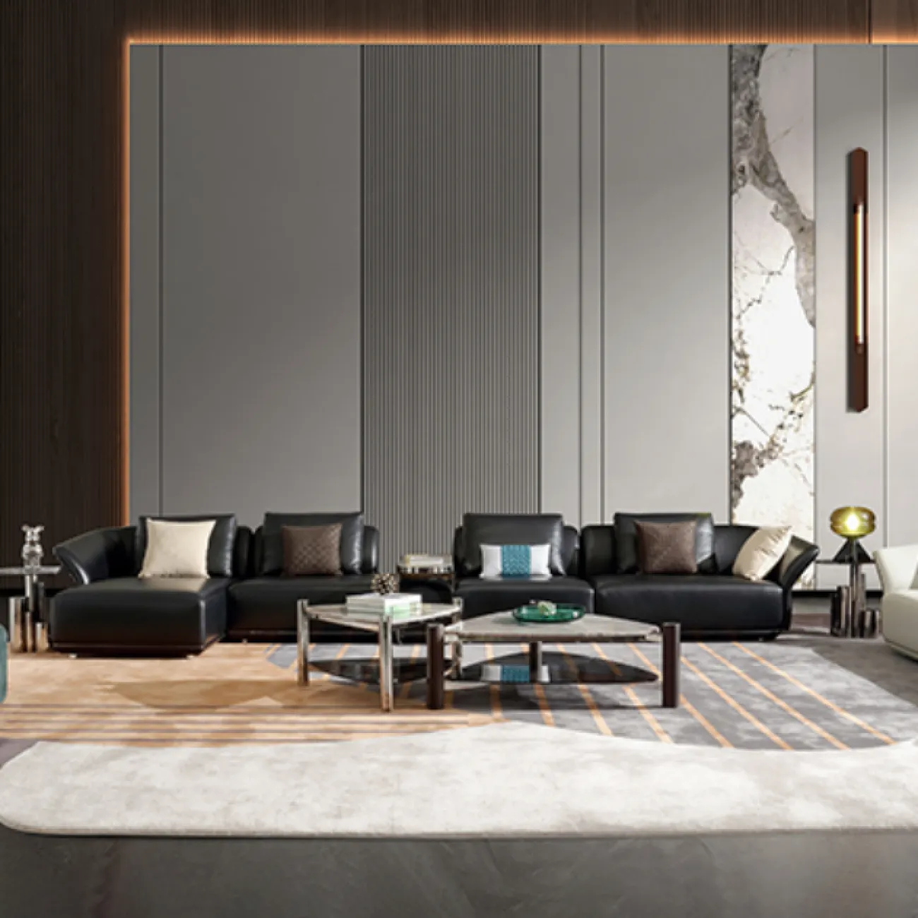 Треугольный журнальный столик MIVICA с мраморной столешницей JS38714-32 Треугольный журнальный столик MIVICA с мраморной столешницей JS38714-32