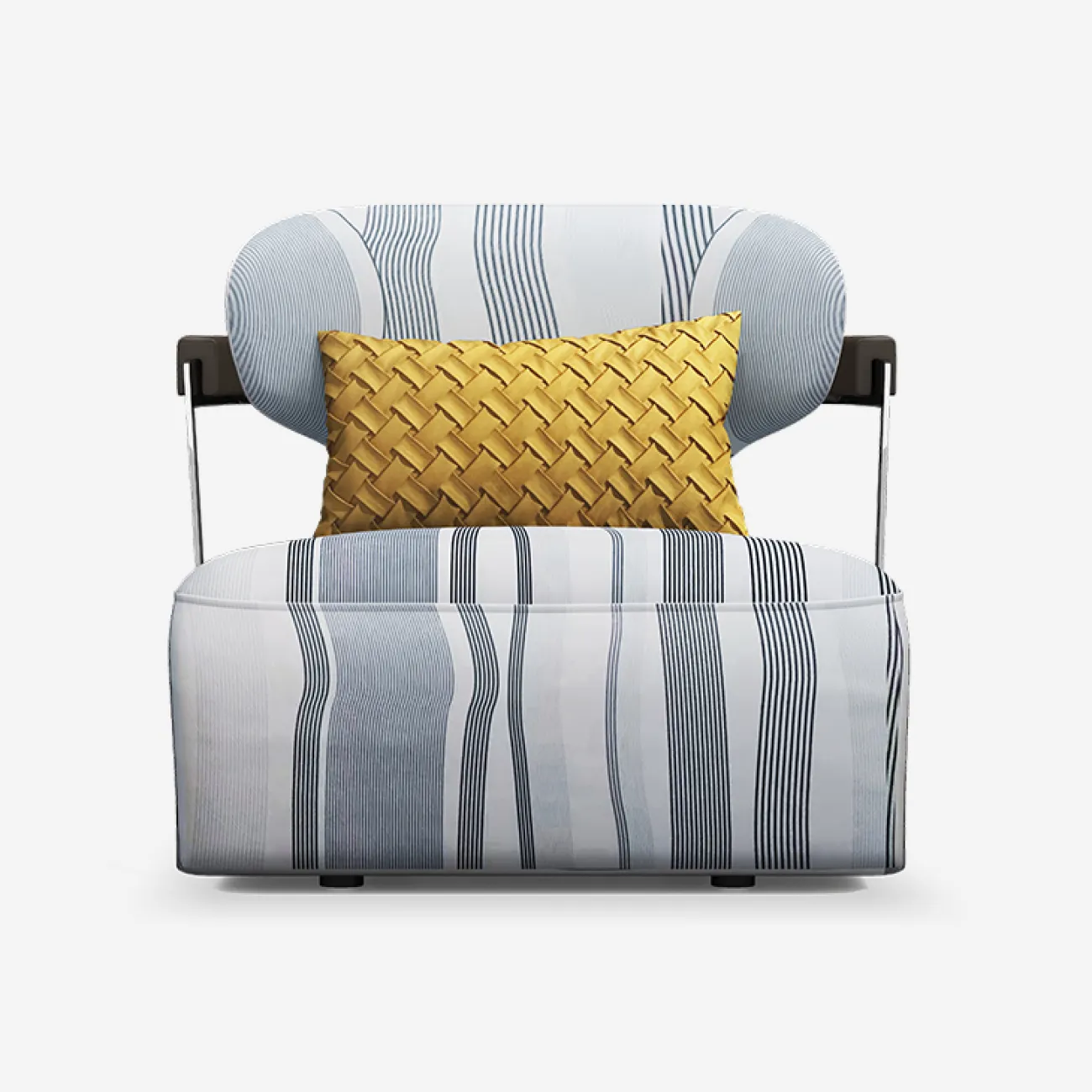 Удобное текстильное кресло MIVICA из бука KR38726-32