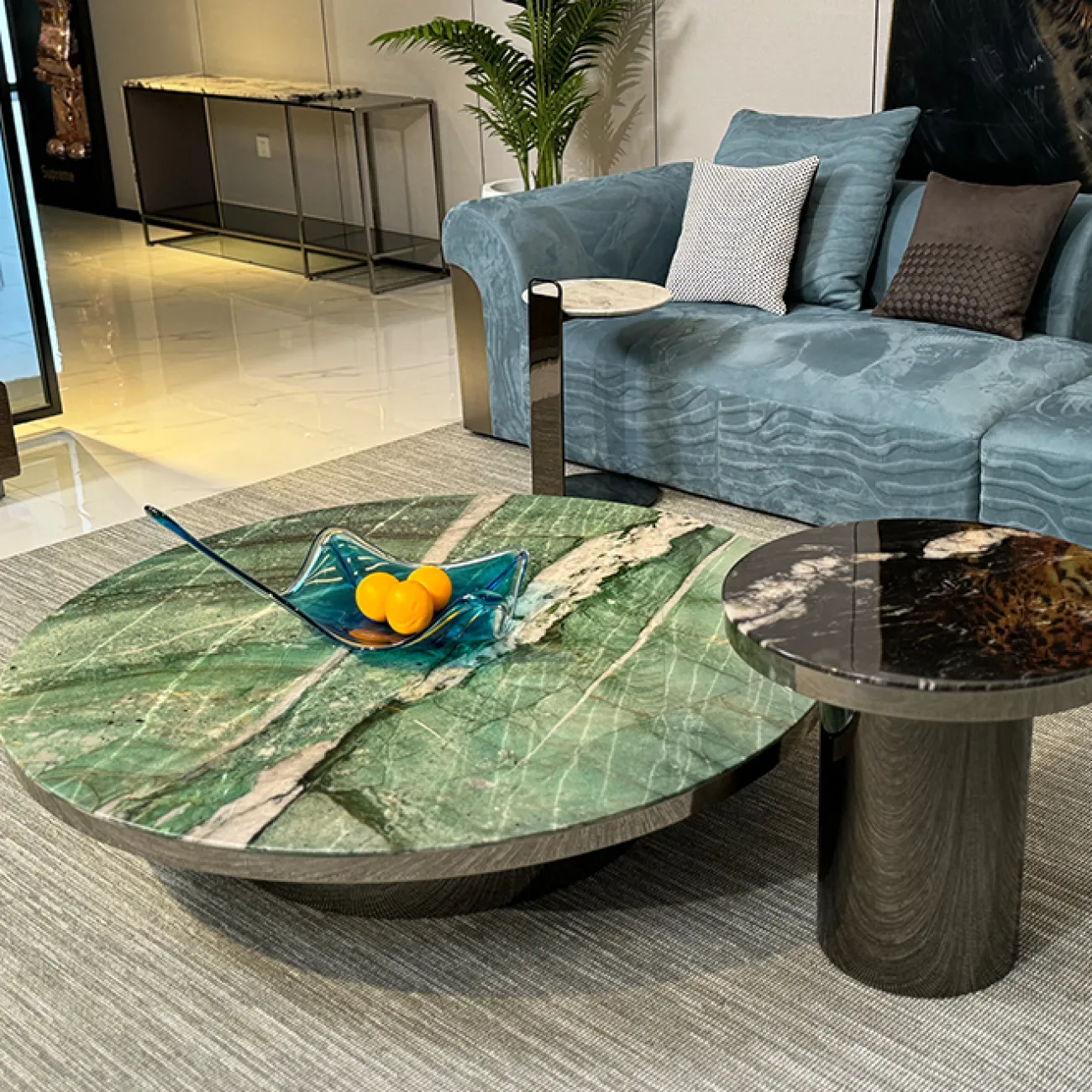 Элегантный журнальный столик MIVICA из мрамора JS38728-32 Элегантный журнальный столик MIVICA из мрамора JS38728-32