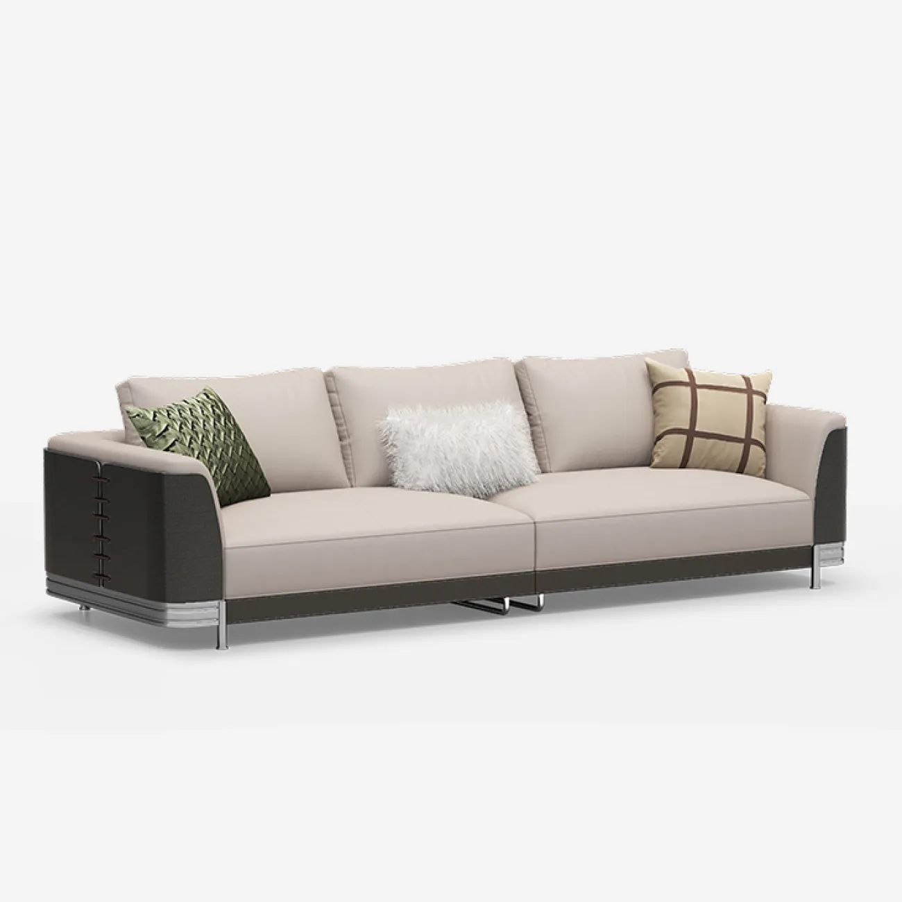 Уютный диван MIVICA из бука и матовой кожи DV38730-32