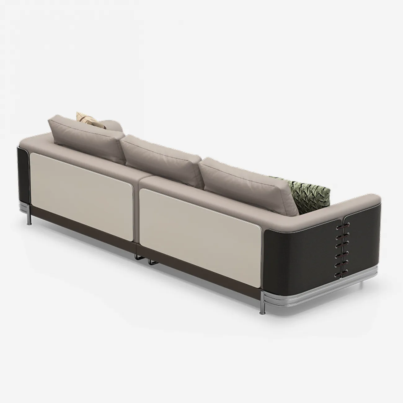 Уютный диван MIVICA из бука и матовой кожи DV38730-32