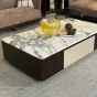 Элегантный журнальный столик MIVICA из мрамора и бука JS38732-32