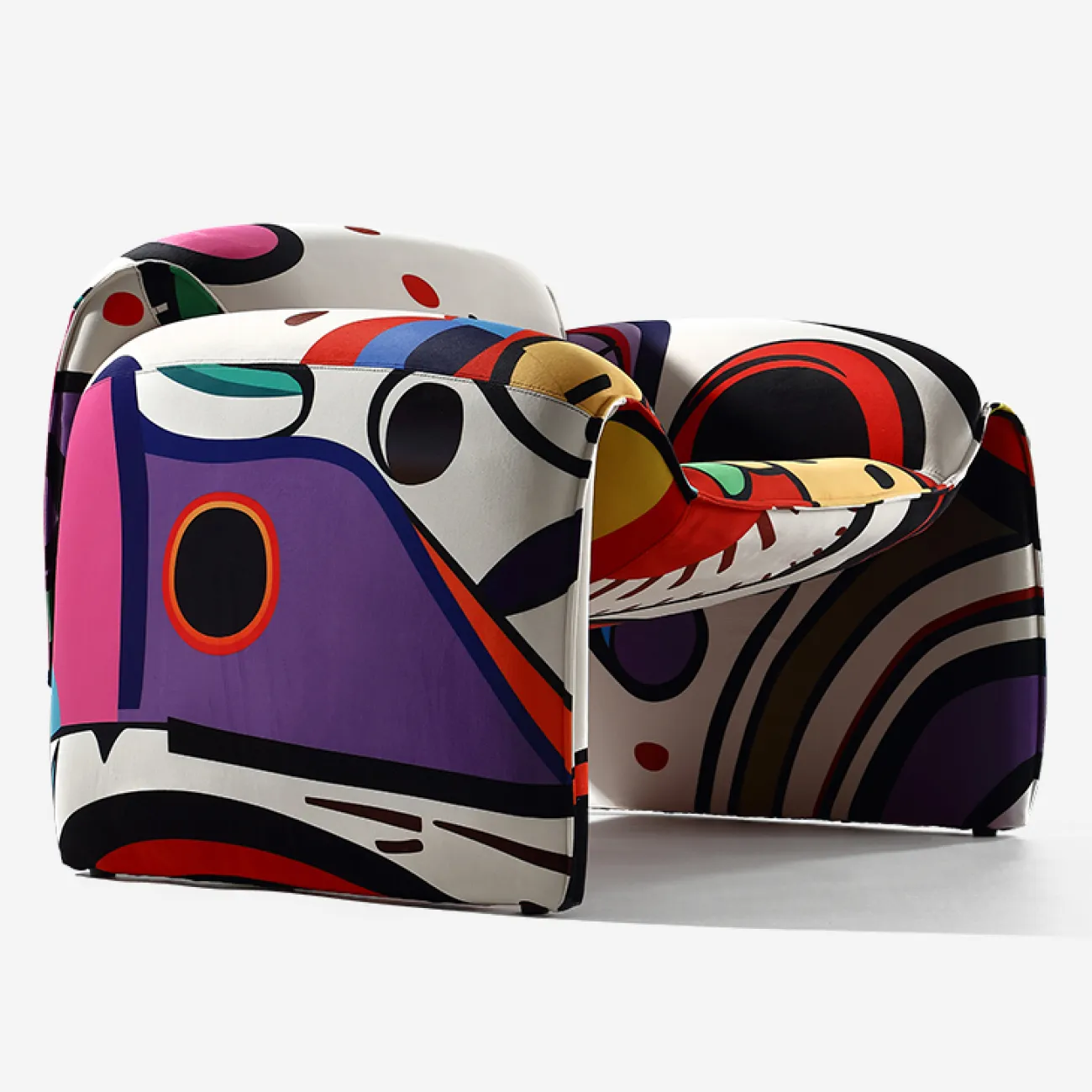 Необычное кресло "Граффити" MIVICA с ярким принтом KR38736-32