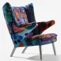 Комфортабельное кресло "Граффити" MIVICA с ярким принтом KR38737-32