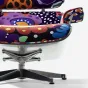 Яркое кресло "Граффити" MIVICA с подставкой под ноги KR38738-32