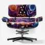 Яркое кресло "Граффити" MIVICA с подставкой под ноги KR38738-32