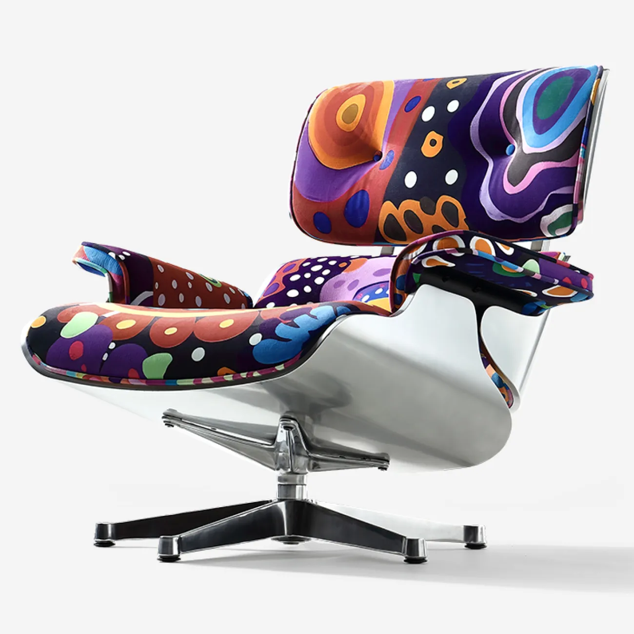Яркое кресло "Граффити" MIVICA с подставкой под ноги KR38738-32