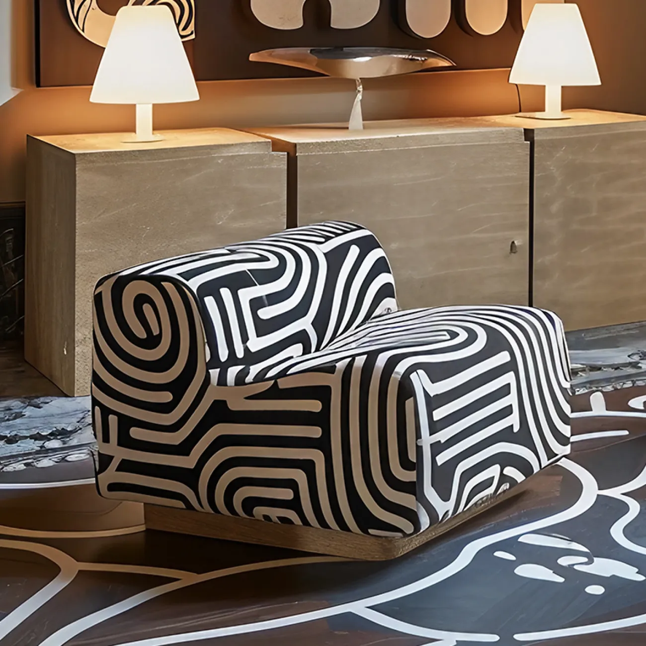 Креативное кресло MIVICA из дерева KR38743-32