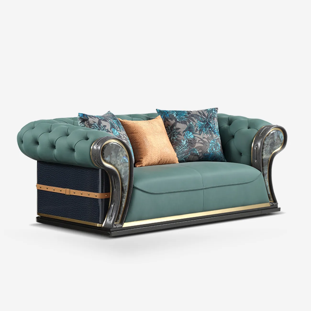 Уютный диван MIVICA из натуральной кожи DV38751-32