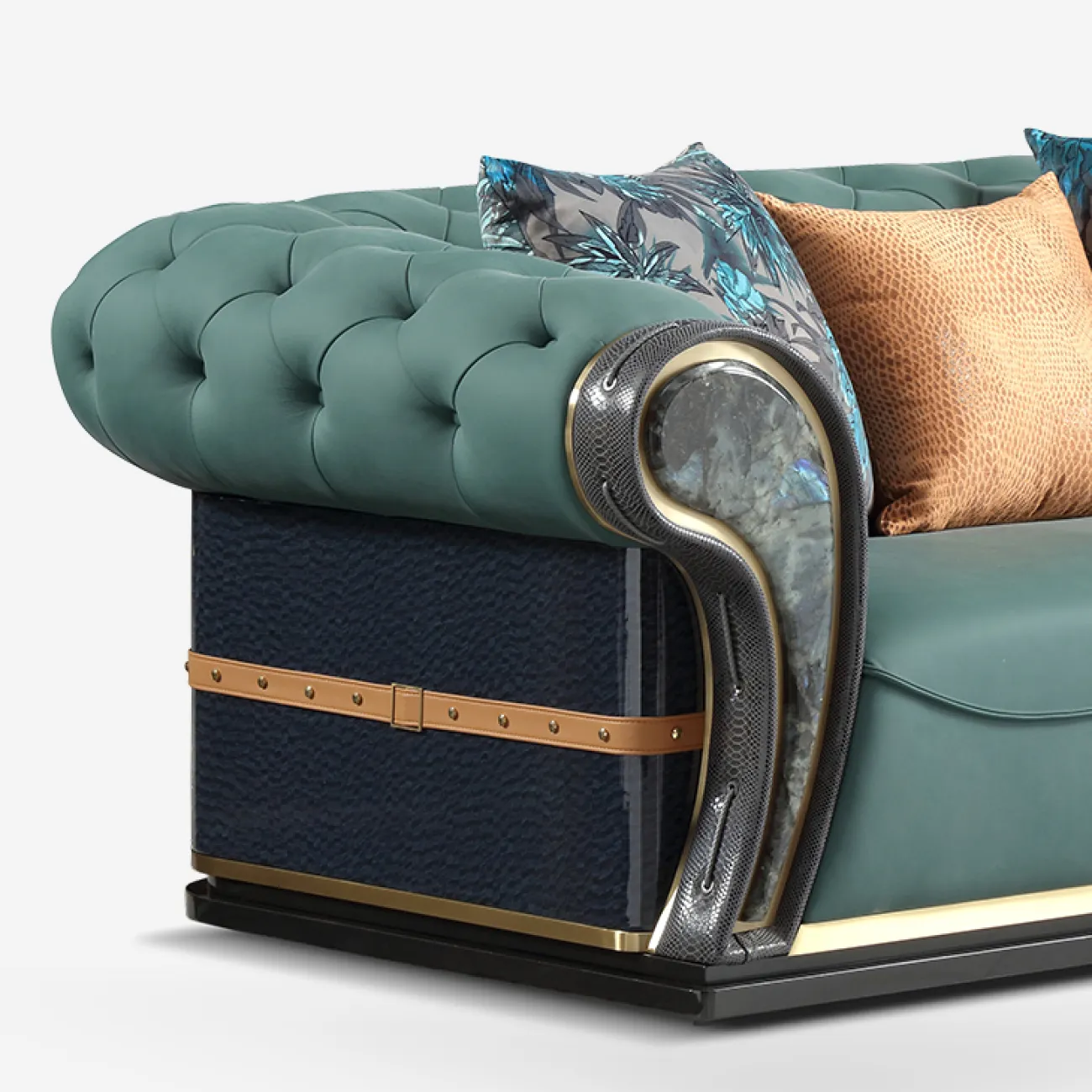 Уютный диван MIVICA из натуральной кожи DV38751-32