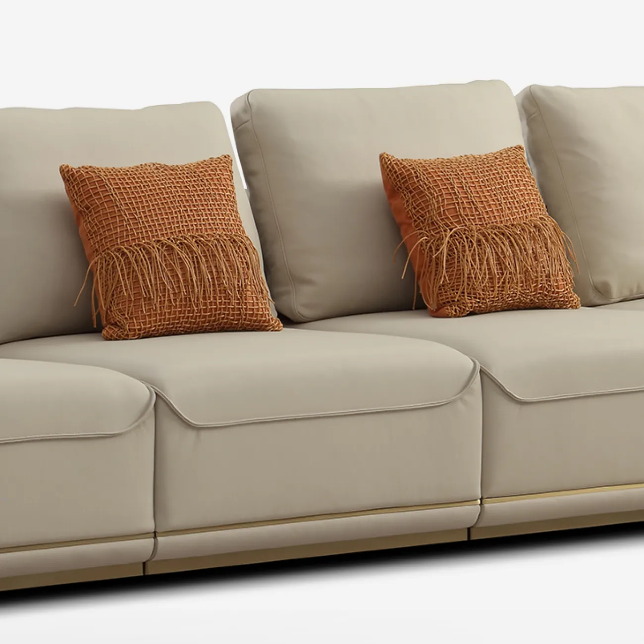 Стильный угловой диван MIVICA из натуральной кожи DV38754-32 Стильный угловой диван MIVICA из натуральной кожи DV38754-32