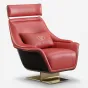 Роскошное кресло MIVICA из натуральной кожи и дерева KR38758-32