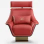 Роскошное кресло MIVICA из натуральной кожи и дерева KR38758-32