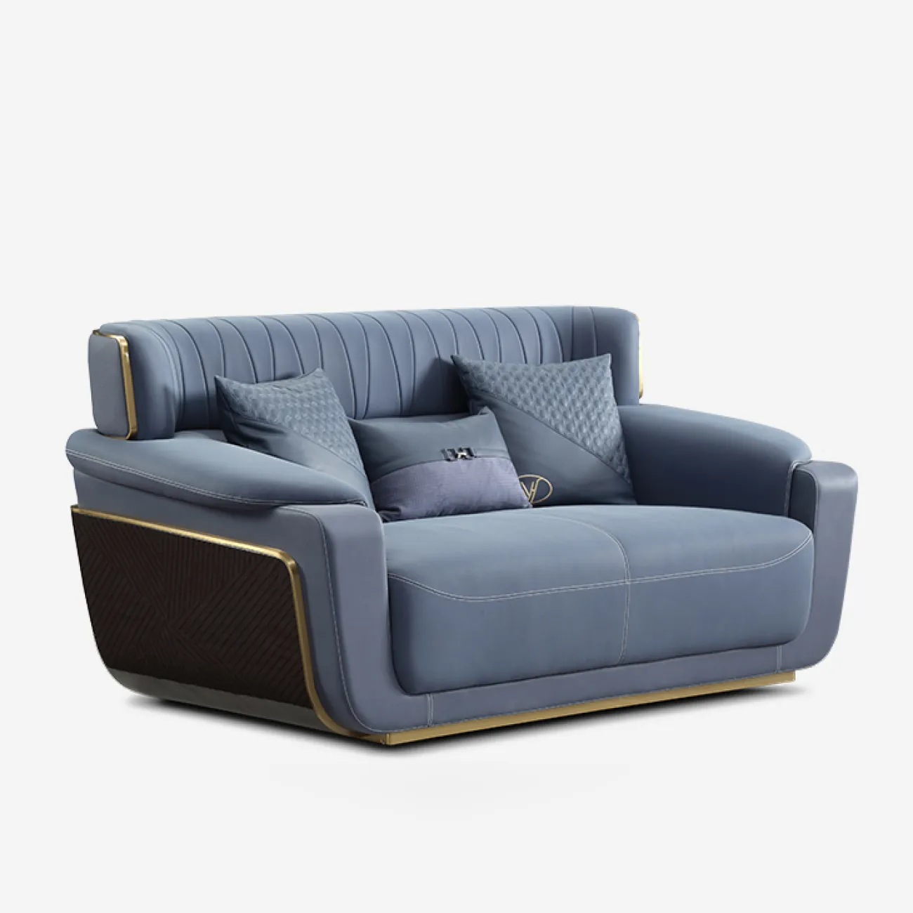 Респектабельный диван MIVICA из натуральной матовой кожи DV38759-32