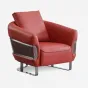 Стильное кресло MIVICA из натуральной кожи и дерева KR38763-32
