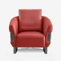 Стильное кресло MIVICA из натуральной кожи и дерева KR38763-32