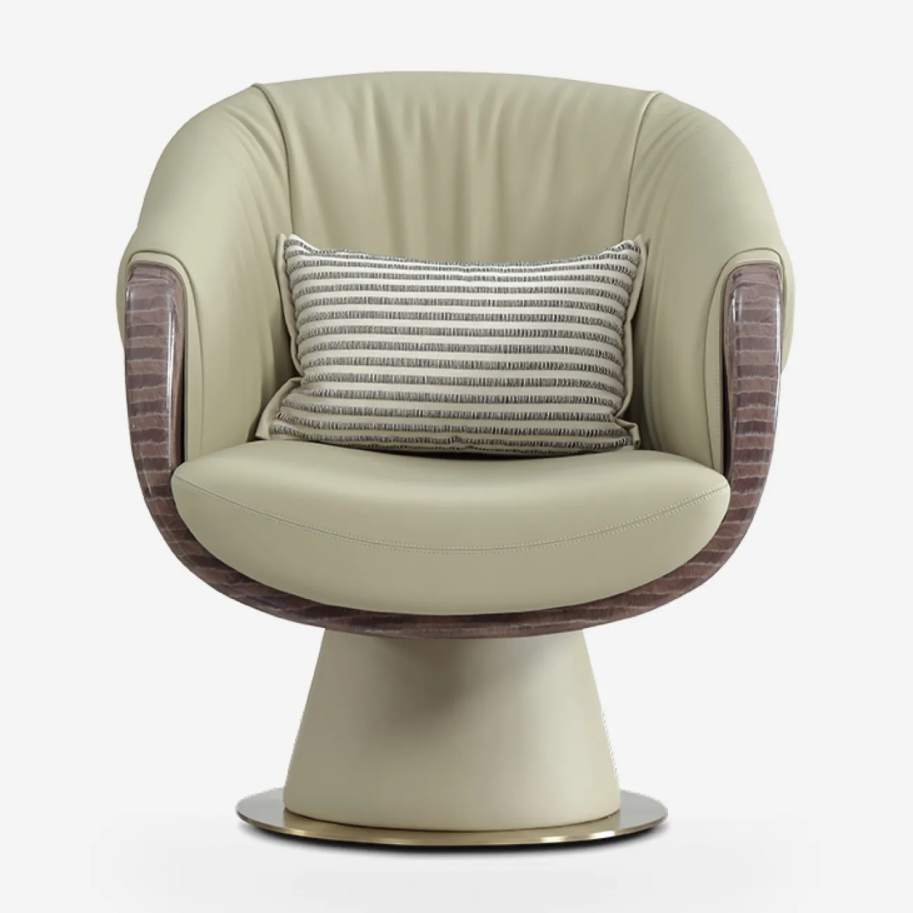 Роскошное кресло MIVICA  из натуральной воловьей кожи KR38767-32