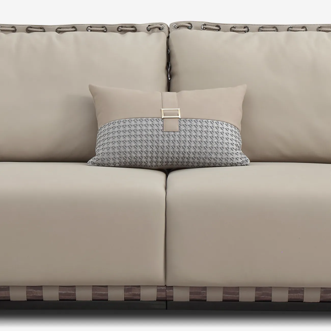 Роскошный диван MIVICA из натуральной матовой кожи DV38768-32