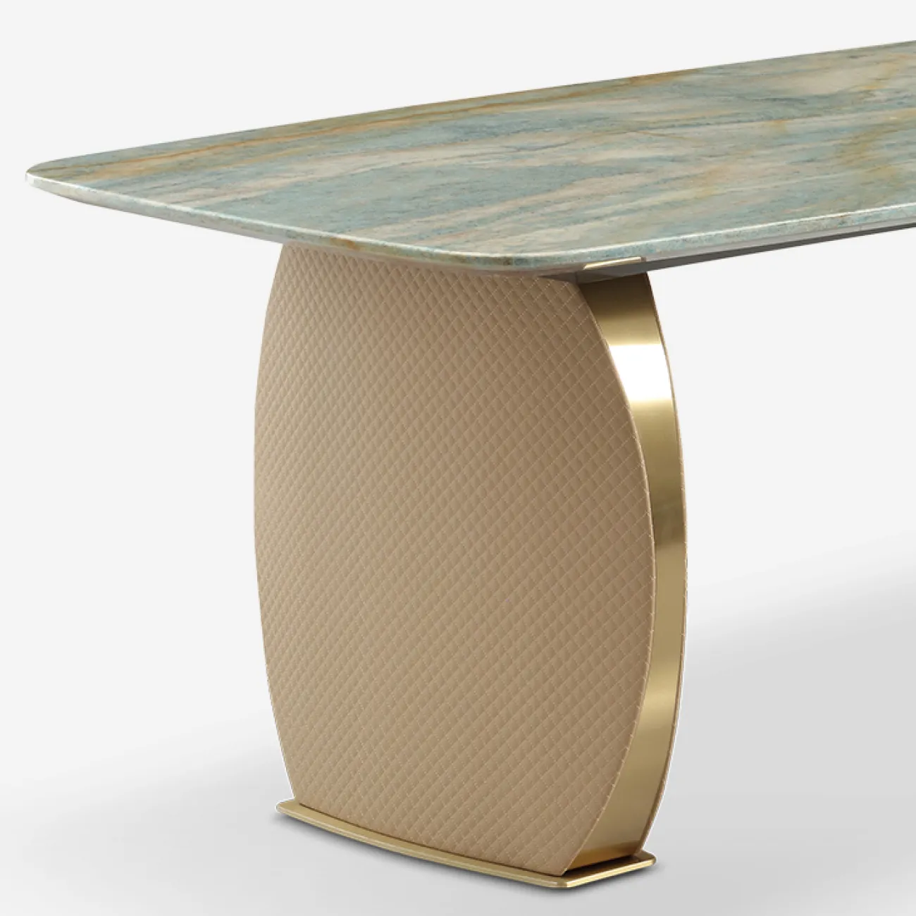 Роскошный обеденный стол MIVICA с мраморной столешницей OS38771-32