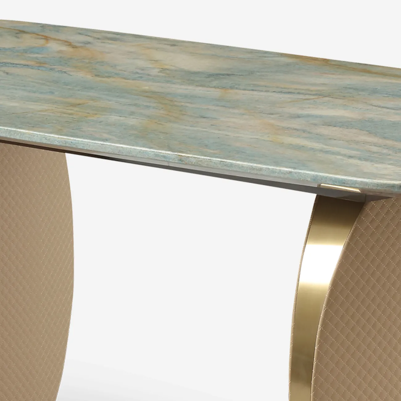 Роскошный обеденный стол MIVICA с мраморной столешницей OS38771-32