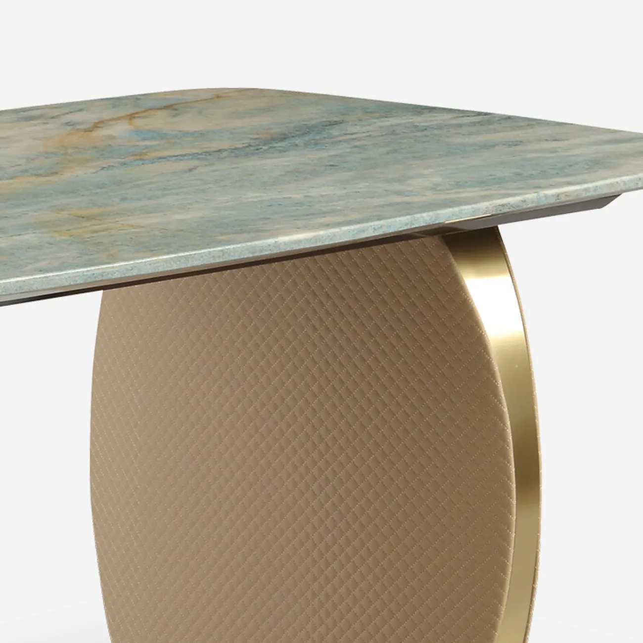 Роскошный обеденный стол MIVICA с мраморной столешницей OS38771-32