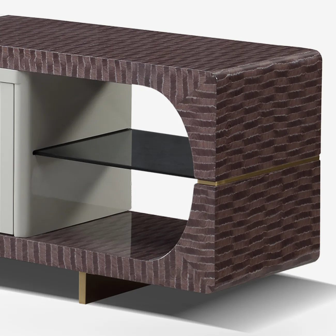 Роскошная тумба под телевизор MIVICA со столешницей из мрамора TB38774-32