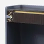 Элегантный туалетный столик с зеркалом MIVICA обитый кожей TS38775-32